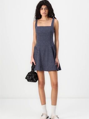 A&F Mila Dipped-Waist Stretch Mini Dress